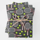 Tennis Racket Wrapping Paper (In situ)