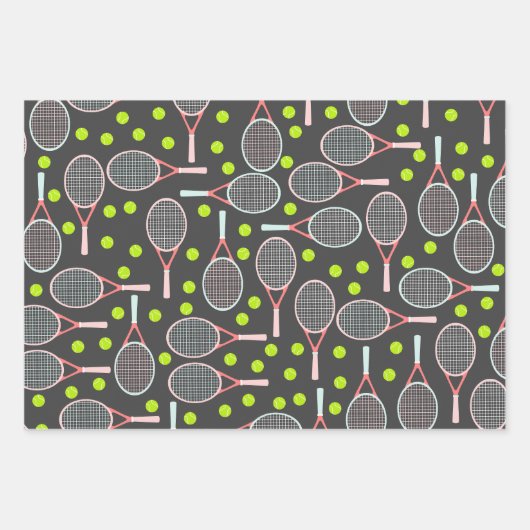 Tennis Racket Wrapping Paper (Voorkant)