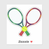 Tennis Rackets & Ball Sticker (Vel)