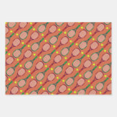 Tennis Rackets & Balls Pattern Inpakpapier Vel (Voorkant 2)