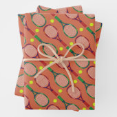 Tennis Rackets & Balls Pattern Inpakpapier Vel (In situ)