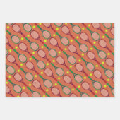 Tennis Rackets & Balls Pattern Inpakpapier Vel (Voorkant)