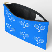 Tennis Rackets Blue Background Etui (Open)