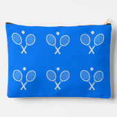 Tennis Rackets Blue Background Etui (Achterkant)