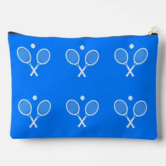 Tennis Rackets Blue Background Etui (Achterkant)