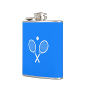 Tennis Rackets Blue Background Heupfles (Links)