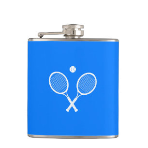 Tennis Rackets Blue Background Heupfles