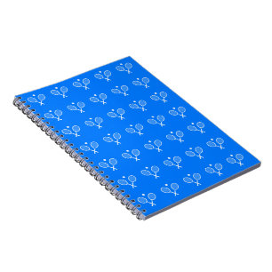 Tennis Rackets Blue Background Hoesje-Mate iPhone Notitieboek