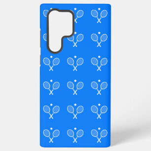 Tennis Rackets Blue Background Samsung Galaxy S22 Hoesje