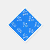 Tennis Rackets Blue Background Servet (Hoek)