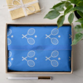 Tennis Rackets Blue Background Tissuepapier (Geschenk)