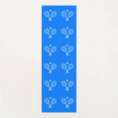 Tennis Rackets Blue Background Yogamat (Voorkant)