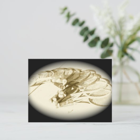 TENNIS RACKETS BRIEFKAART (Staand voorkant)