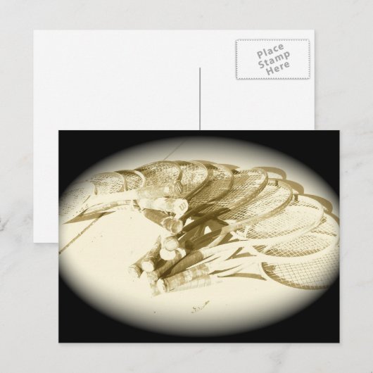 TENNIS RACKETS BRIEFKAART (Voorkant / Achterkant)