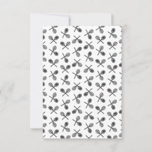 Tennis Rackets CUSTOM ACHTERGROND COLOR Bedankkaart