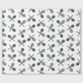 Tennis Rackets CUSTOM ACHTERGROND COLOR Cadeaupapier (Vlak)