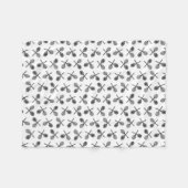 Tennis Rackets CUSTOM ACHTERGROND COLOR Fleece Deken (Voorkant (Horizontaal))