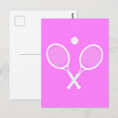 Tennis Rackets en Ball Briefkaart (Voorkant / Achterkant)