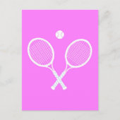 Tennis Rackets en Ball Briefkaart (Voorkant)