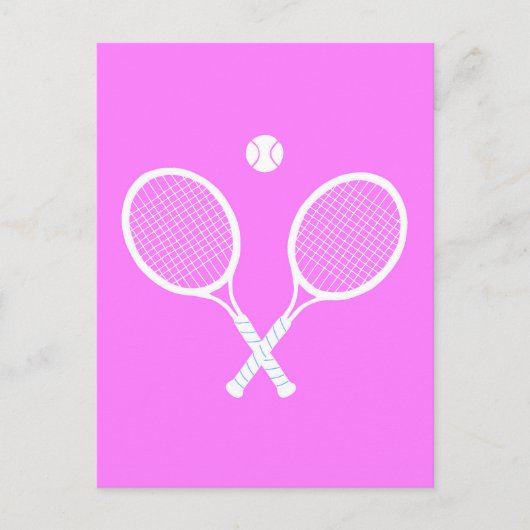 Tennis Rackets en Ball Briefkaart (Voorkant)