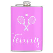 Tennis Rackets en Ball Deep Pink Heupfles (Voorkant)