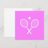 Tennis Rackets en Ball Kaart (Voorkant / Achterkant)