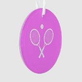Tennis Rackets en Ball Ornament (voorkant)