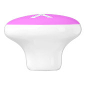 Tennis Rackets en Ball Party roze Keramische Knop (Zijkant)