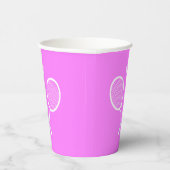 Tennis Rackets en Ball Party roze Papieren Bekers (Rechts)