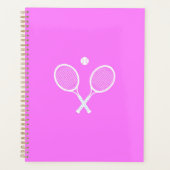 Tennis Rackets en Ball Party roze Planner (Voorkant)