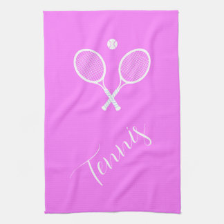 Tennis Rackets en Ball Pink Theedoek