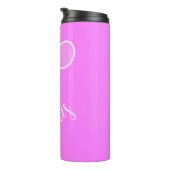 Tennis Rackets en Ball Pink Thermosbeker (Geroteerd rechts)