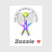 Tennis Rackets en Ball Sticker (Vel)
