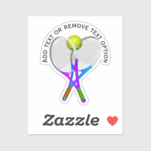 Tennis Rackets en Ball Sticker
