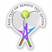 Tennis Rackets en Ball Sticker (Voorkant)