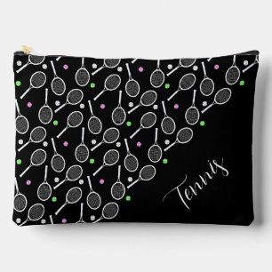Tennis Rackets en Balls Black Extravagant Etui