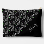 Tennis Rackets en Balls Black Extravagant Etui (Achterkant)