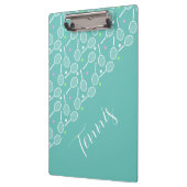 Tennis Rackets en Balls Mint Green Klembord (Links)