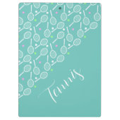 Tennis Rackets en Balls Mint Green Klembord (Achterkant)