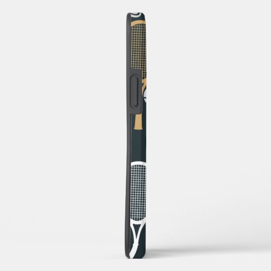 Tennis Rackets Gepersonaliseerde Monogrammen Naam  Case-Mate iPhone Case (Achterkant / Rechts)