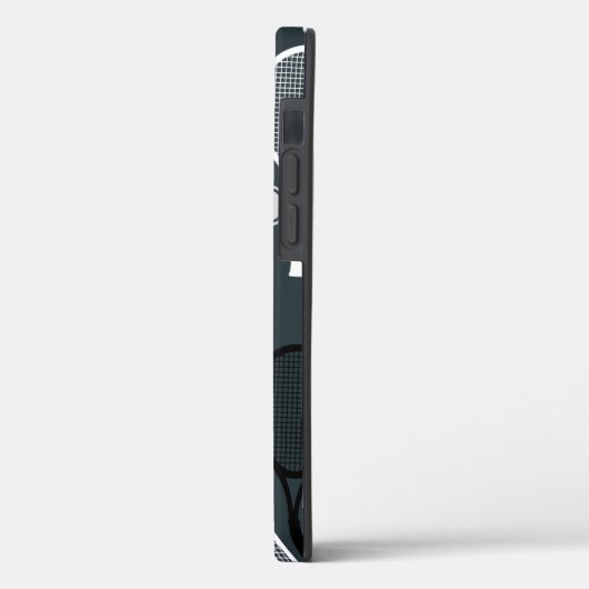 Tennis Rackets Gepersonaliseerde Monogrammen Naam  Case-Mate iPhone Case (Achterkant / Links)