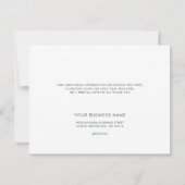 Tennis Rackets Icon Club naam Green Borders Bedankkaart (Achterkant)