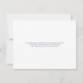 Tennis Rackets Icon Club Naam Marine Blauwe Grenze Bedankkaart (Achterkant)