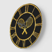Tennis Rackets in Gold Grote Klok (Hoek)