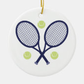 Tennis Rackets Keramisch Ornament (Voorkant)