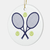 Tennis Rackets Keramisch Ornament (Links)