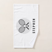 Tennis Rackets & Name Sports Hand Towel Handdoek (Handdoek)