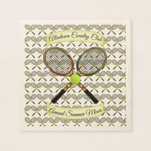 Tennis Rackets Napkins Servet