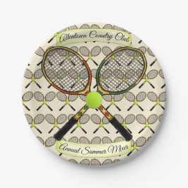 Tennis Rackets PapierBorden Papieren Bordje