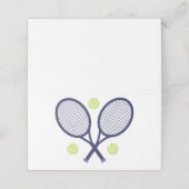 Tennis Rackets Plaatskaartje (Buitenkant ongevouwen)